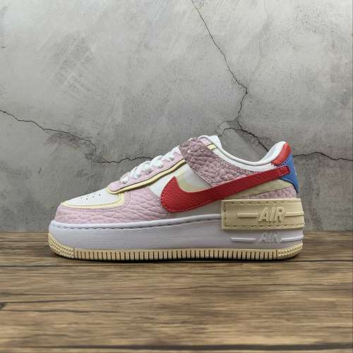 270DN5055600AIR FORCE 1 SHADOW SUMMIT WHITELIGHT PINKBLUEYELLOWWOMAN3540
