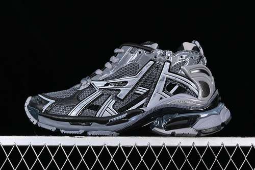 600W3RBR1515BALENCIAGA RUNNER KITH FOURCOLOR BLACKGREYSILVERWOMAN3539MAN4046