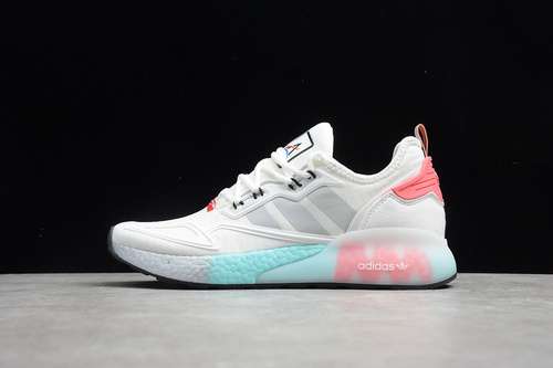 320FX7054ZX 2K BOOST SHOES CLOUD WHITESILVER METALLICHAZY ROSEWOMAN3639