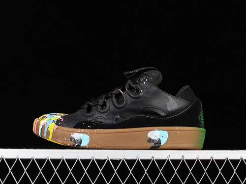 600LANVIN CURB CASUAL SHOES BLACKMULTICOLORWOMAN3539MAN4045