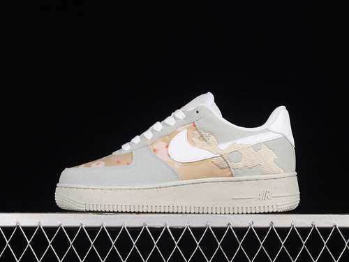 300DD1175001AIR FORCE 1 LOW 07 LX EMBROIDERED DESERT CAMO PHOTON DUSTTEAM ORANGEGRAIN