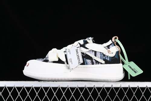 320SMILEREPUBLIC THICK SOLE OPEN SMILE CANVAS SHOES WHITEWOMAN3639MAN4044
