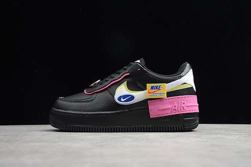 340CU4743001AIR FORCE 1 SHADOW HAVE A DAY BLACKLIMELIGHTCOSMIC FUCHSIAWHITE