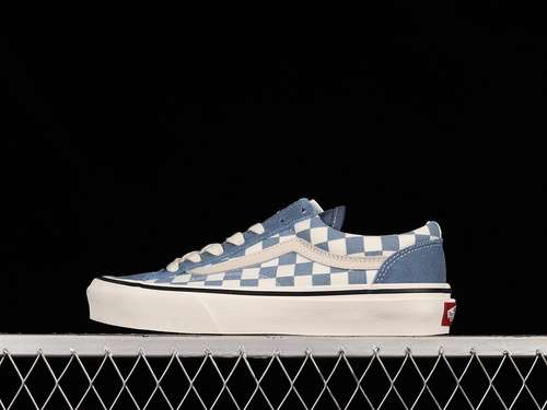 250VN0A3ZCJBC0CHECKERBOARD STYLE 36 SHOES SKATE MOONLIGHT BLUEWHITEUNISEX3544
