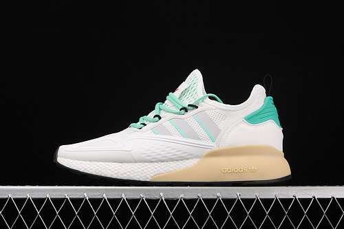 340FX4172ZG ZX 2K BOOST SHOES CLOUD WHITEGREENREDMAN3945
