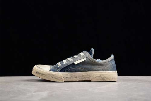 300BALENCIAGA PARIS CASUAL CANVAS SHOES WHITEBLUEWOMAN3539MAN4046