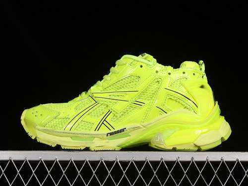600W3RB47510BALENCIAGA RUNNER KITH FOURCOLOR 70 21SS FLUORESCENT GREENBLACK3546