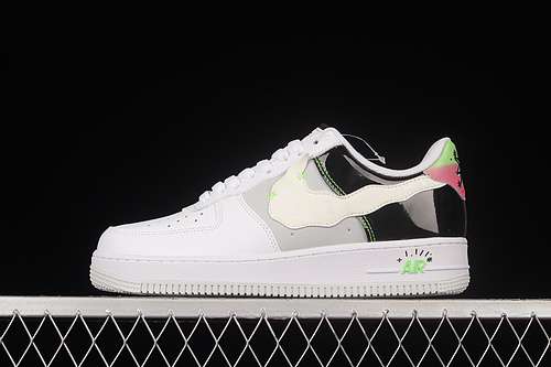 300DV1229111AIR FORCE 1 LOW POP ART THEME WHITEBLACKLIGHT GREYWOMAN3539MAN4044