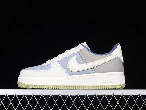 320DG2296025AIR FORCE 1 LOW 07 BEIGEBLUEGREENWOMAN3639MAN4045