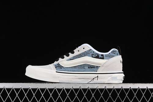 260VN0009QCRBLHIRONO X VANS KNU SKOOL WHITEBLACKBLUEWOMAN3539MAN4045