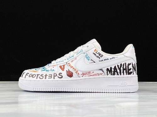 480315122111VLONE X PAULY X AIR FORCE 1 LOW 07 LV8 MASE WHITEMULTICOLOR