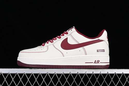 320SU0220013SUPREME AIR FORCE 1 07 LOW WHITEREDWOMAN3639MAN4045