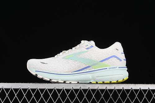 2801203801B130BROOKS GHOST 15 WHITEBLUEGREENGREYWOMAN3640