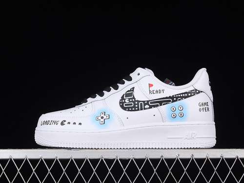 340CW2288228AIR FORCE 1 LOW 07 PS5 WHITEBLACKLIGHT BLUEWOMAN3639MAN4045