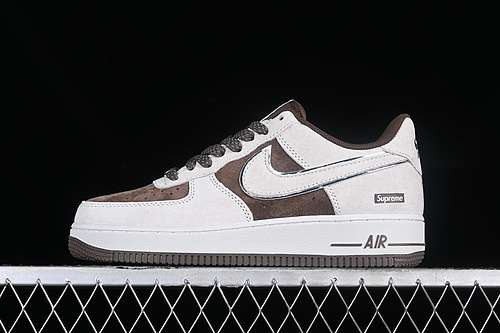 340ME2392102SUPREME AIR FORCE 1 07 LOW WHITEBROWNWOMAN3639MAN4045