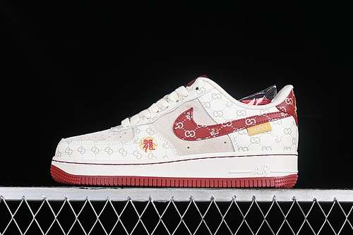 340LX1988002GUCCI AIR FORCE 1 07 LOW GREYWHITEREDWOMAN3639MAN4045