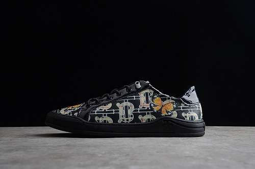 400BURBERRY LACE UP SNEAKERS BLACKBLACKMULTICOLORMAN3844
