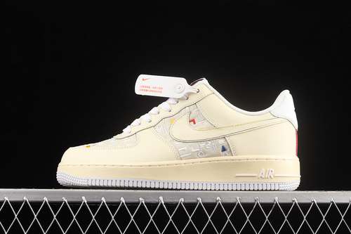 340DO2701715AIR FORCE 1 LOW 07 LV8 HANGUL DAY CASHMERECASHMEREWHITEUNIVERSITY RED
