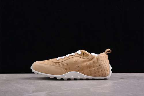 440HERMES COUPLES 2024 NEWEST FORREST GUMP SHOES TRAINERS YELLOWWHITEWOMAN3539MAN4044