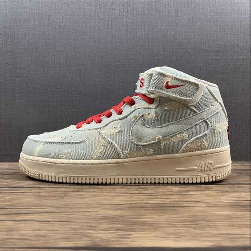 【310】[651122-215]-[AIR FORCE 1 MID 07 BEIGE/RED/BEIGE]-[WOMAN:36-39]-[MAN:40-45]