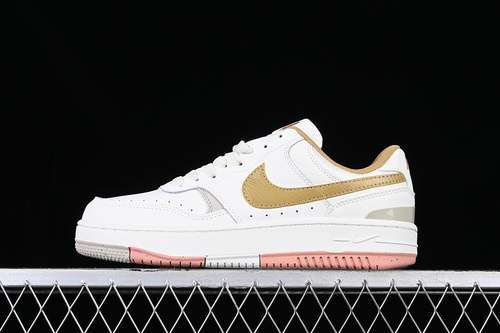 【300】[DX9176-105]-[GAMMA FORCE CASUAL SNEAKERS WHITE/BROWN]-[WOMAN:36-39]-[MAN:40-45]