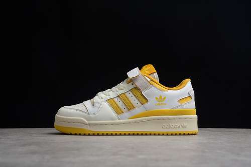 【300】[GX4537]-[FORUM 84 LOW SHOES CLOUD WHITE/CLOUD WHITE/YELLOW]-[WOMAN:36-39]-[MAN:40-45]
