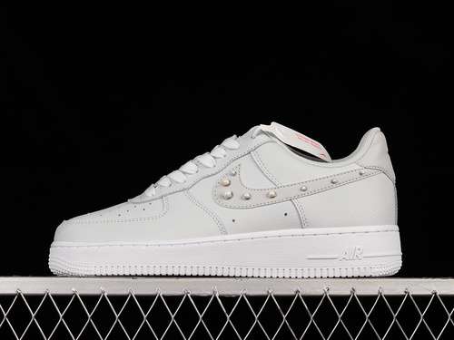 【300】[DV3810-001]-[AIR FORCE 1 LOW 07 SE PEARL SWOOSH PURE PLATINUM/WHITE]-[WOMAN:36-39]-[MAN:40-45]