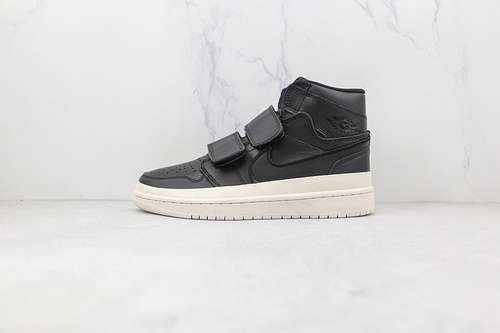 【360】[AQ7924-001]-[AIR JORDAN 1 RETRO HIGH DOUBLE STRAP BLACK/BLACK/BLACK]-[WOMAN:36-39]-[MAN:40-46]