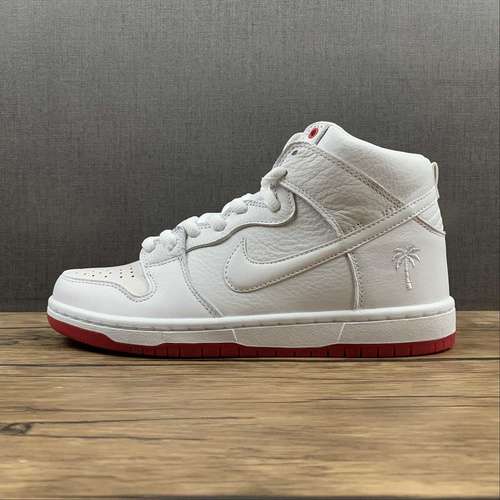 【400】[AH9613-116]-[KEVIN BRADLEY X SB ZOOM DUNK HIGH PRO WHITE/WHITE/RED]-[WOMAN:36-39]-[MAN:40-46]