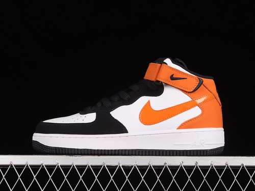 【340】[UT1192-006]-[AIR FORCE 1 MID 07 WHITE/BLACK/ORANGE]-[WOMAN:36-39]-[MAN:40-45]