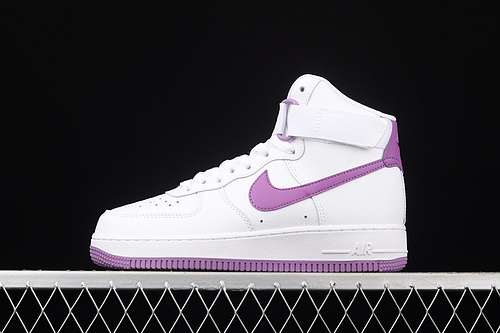 【300】[334031-112]-[AIR FORCE 1 HIGH WHITE/DARK ORCHID/WHITE]-[WOMAN:36-39]-[MAN:40-45]