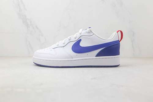 【270】[BQ5448-113]-[COURT BOROUGH LOW 2 GS WHITE/BLUE/RED]-[WOMAN:36-39]-[MAN:40-45]