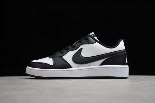 【280】[CT3964-101]-[COURT BOROUGH LOW 2 GS BLACK/WHITE/BLACK]-[WOMAN:36-42]