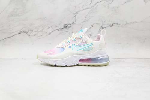 【300】[CK6929-100]-[AIR MAX 270 REACT SE LIGHT GRADIENT SUMMIT WHITE/BLEACHED AQUA/LIGHT VIOLET/SAIL]
