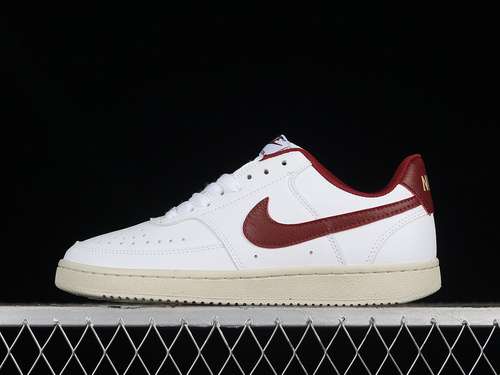 【220】[DH3158-106]-[COURT VISION LOW  WHITE/MUSLIN/METALLIC GOLD STAR/TEAM RED]-[UNISEX:36-44]