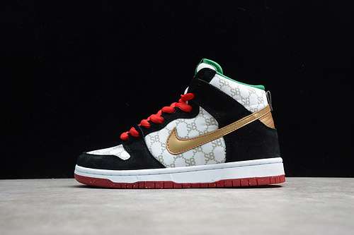 【450】[313171-170]-[BLACK SHEEP X DUNK HIGH SB PAID IN FULL WHITE/METALLIC GOLD-BLACK]