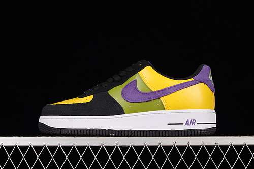 【270】[DQ7779-700]-[AIR FORCE 1 07 LOW BLACK/YELLOW/PURPLE/GREEN]-[WOMAN:36-39]-[MAN:40-45]
