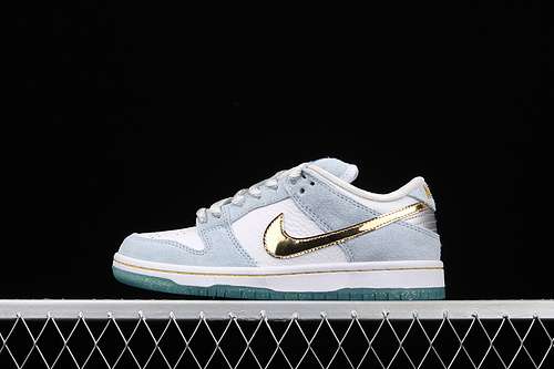 【480】[DC9936-100]-[DUNK LOW SEAN CLIVER WHITE/PSYCHIC BLUE/METALLIC GOLD]-[UNISEX:36-46]