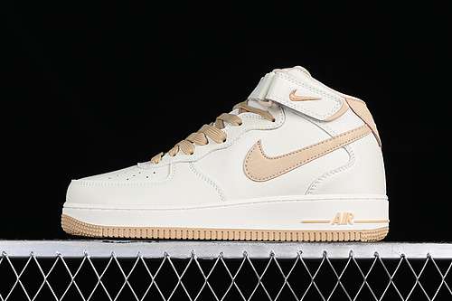 【340】[PA0920-808]-[AIR FORCE 1 MID WHITE/KHAKI]-[WOMAN:36-39]-[MAN:40-45]