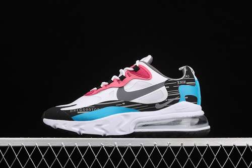 【300】[DA4303-100]-[AIR MAX 270 REACT SUMMIT WHITE/BLACK/LASER BLUE/IRON GREY]-[UNSIEX:36-45]