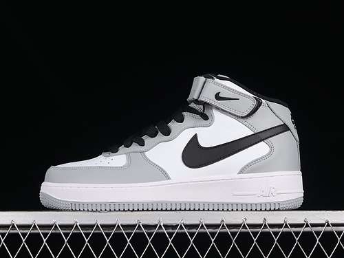 【340】[HG1522-016]-[AIR FORCE 1 07 MID WHITE/BLACK/GREY]-[WOMAN:36-39]-[MAN:40-45]