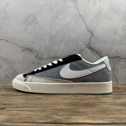 【250】[BQ1167-009]-[BLAZER LOW QS CARBONE GREY/LIGHT GREY-BLACK]-[WOMAN:36-39]-[MAN:40-44]