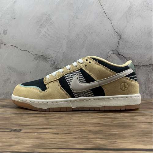 【400】[DJ4671-294]-[SB DUNK LOW ROOTED IN PEACE PALE VANILLA/SAIL-BLACK-SILVER PINE]-[UNISEX:36-47.5]