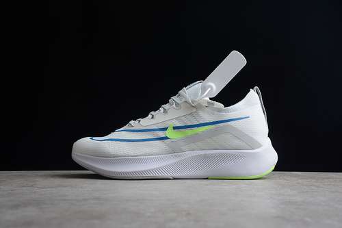 【360】[CT2392-100]-[ZOOM FLY 4 SUMMIT WHITE/PURE PLATINUM/IMPERIAL BLUE/LIME GLOW]-[MAN:39-45]