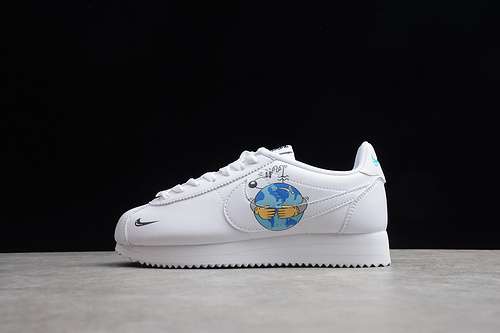 [52-50-58]-[C15548-100]-[CLASSIC CORTEZ LEATHER SHOES WHITE/BLACK-BLUE]-[WOMAN:36-39]