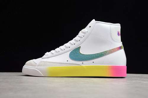 【280】[CZ8653-136]-[BLAZER MID &#x27;77 VINTAGE WHITE/BRIGHT CACTUS-HYPER PINK]-[UNISEX:36-45]