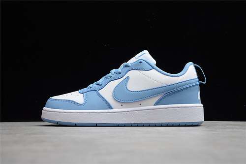 【280】[BQ5548-110]-[COURT BOROUGH LOW 2 UNC UNIVERSITY BLUE/WHITE/WHITE]-[WOMAN:36-39]-[MAN:40-45]