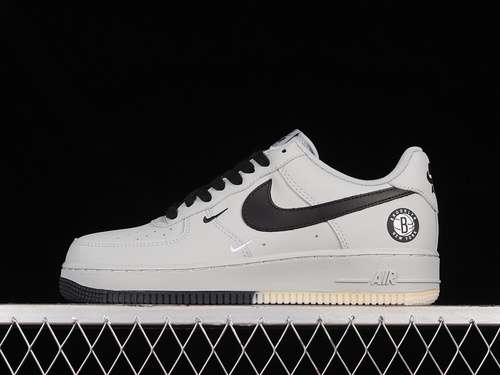 【340】[HD6936-809]-[AIR FORCE 1 LOW 07 LIGHT GREY/BLACK/BEIGE]-[WOMAN:36-39]-[MAN:40-45]