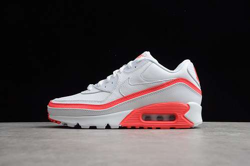 【500】[CJ7197-103]-[CJ UNDEFEATED X AIR MAX 90 WHITE/SOLAR RED]-[UNISEX:36-44.5]