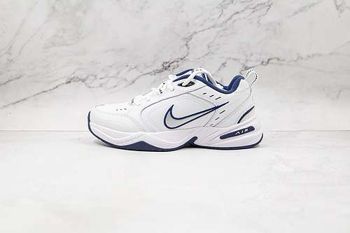 【280】[415445-102]-[AIR MONARCH IV WHITE/NAVY/METALLIC SILVER]-[WOMAN:36-39]-[MAN:40-45]